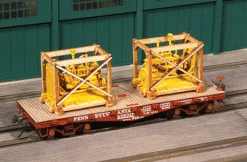 American Model Builders 213 HO Scale Two Wood Frame Crates Kit For Flatcar Loads