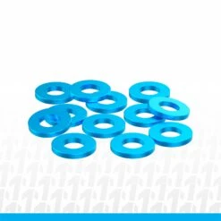 1UP Racing 80316 Blue Precision Aluminum Shims 3x6x0.75mm 12 Pack