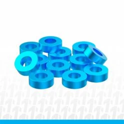 1UP Racing 80314 Blue Precision Aluminum Shims 3x6x2mm 12 Pack