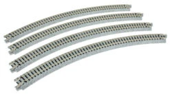 Kato 20132 N Scale UniTrack 348mm 13-3/4" Radius Curve 45-Degree (4 Pack)