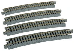 Kato 20160 N Scale UniTrack 481mm 19" Radius Curve 15-Degree (4 Pack)