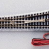 Kato 20202 N Scale UniTrack #6 Remote Left-Hand Turnout