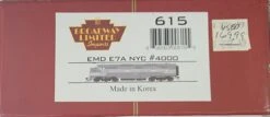BLI 615 HO Scale EMD E7A Diesel NYC 4000 DCC QSI Sound - Like New USED
