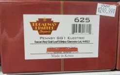 BLI 625 HO Scale GG1 Electric Tuscan 5 Stripe PRR 4913 DCC QSI Sound - Like New USED