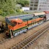 Kato N Scale GE C44-9W Dash-9 "Heritage I" BNSF 1104 - Detailed Custom Painted
