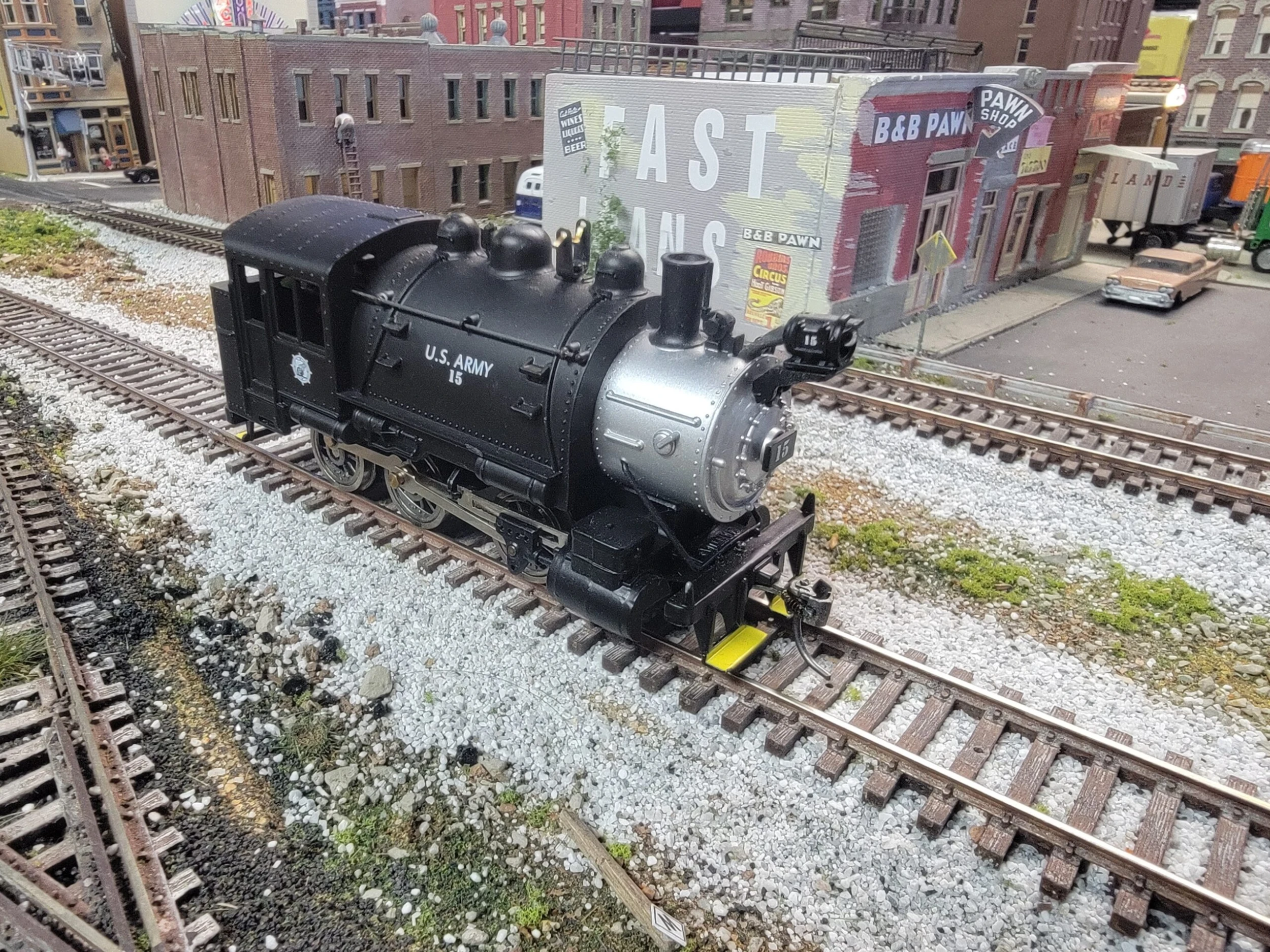 Mantua 393008 HO Scale 0-6-0TTank Switcher Steam Loco US Army 15 - USED