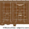Wheels Of Time 61105 N Scale 50' PC&F Boxcar Southern Pacific SP 694349