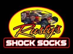 Rusty's Shock Socks Neon Green Four Pack