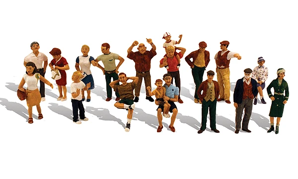 Woodland Scenics A1958 HO Scale Figures - People (16-Pack)