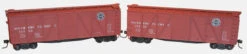 Accurail 1218 HO Scale 40' Wood Boxcar Kit Southern Pacific SP 2 Pack - NOS