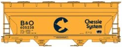 Accurail 2210 HO Scale ACF 2 Bay Covered Hopper Kit Chessie System B&O 605238