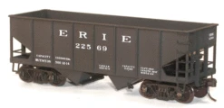 Accurail 2418 HO Scale 55 Ton 2 Bay Open Hopper Kit Erie - NOS