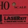 American Model Builders 375 HO Scale Etched Lavatory Window Diamond Pattern Branchine 10-1-2 & 12-1
