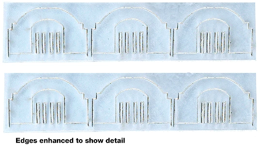 American Model Builders 385 HO Scale Reinforcement Dividers For Branchine Heavyweights 6 Pack