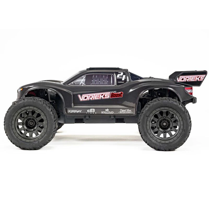 ARRMA ARA4105SV4T2 VORTEKS BOOST 4X2 Mega 1/10 RTR 2WD Stadium Truck Gun Metal - Charger/Battery - Image 3