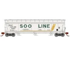 Athearn 12950 N Scale ACF 4600 3 Bay Covered Hopper SOO Line 74057