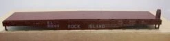Athearn 1358 HO Scale 40' Flat Car (Blue Box Kit) Rock Island RI 90091 - NOS