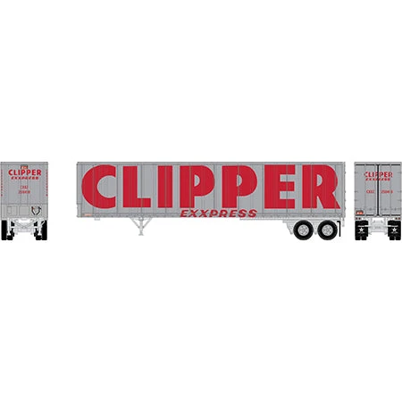 Athearn 13835 N Scale 45' Fruehauf Z-Van Trailer Clipper CXXZ 250418 - Image 2