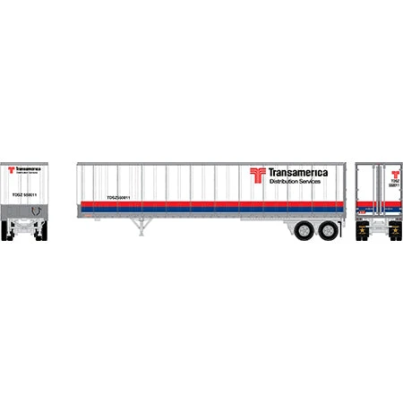Athearn 13837 N Scale 45' Fruehauf Z-Van Trailer Transamerica TDSZ 550011 - Image 2