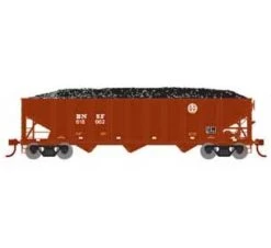 Athearn 15156 HO Scale 40' 3 Bay Ribbed Hopper With Load BNSF 4 Pack 618002
