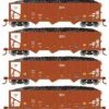 Athearn 15167 HO Scale 40' 3 Bay Ribbed Hopper With Load Canadian National CC 4 Pack #2