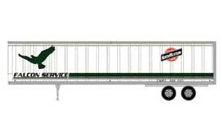 Athearn 15517 HO Scale 45' Trailer Chicago & Northwestern Falcon Service CNWZ 208057