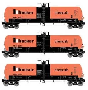 Athearn 15918 HO Scale RTC 20,900 Gallon Acid Tank Car RTMX 3 Pack