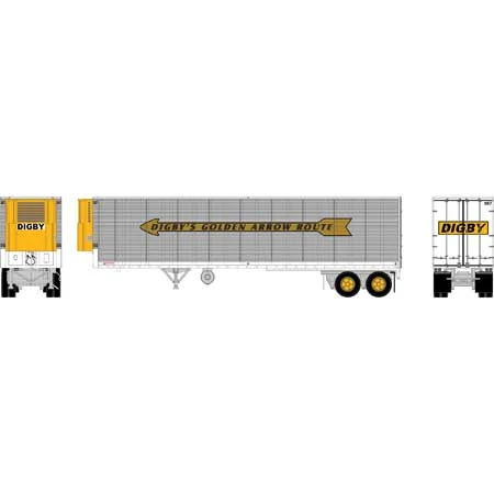 Athearn 16079 HO Scale 40' Fruehauf Z-Van Reefer Trailer Digby 567 - Image 2