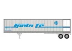 Athearn 16086 HO Scale 45' Fruehauf Z-Van Trailer "Primed For Grime" Santa Fe SFTZ 253455