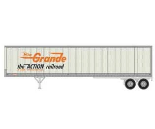 Athearn 16097 HO Scale 45' Fruehauf Z-Van Trailer Rio Grande "Action Road" RGTZ 230081