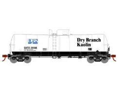 Athearn 16352 HO Scale 16k Clay Slurry Tank Car Dry Branch Kaolin GATX 29166