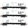 Athearn 16354 HO Scale 16k Clay Slurry Tank Car Dry Branch Kaolin GATX 3 Pack #2