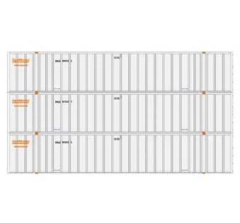 Athearn 17314 N Scale 53' Stoughton Intermodal Container Optimodal SNLU 3 Pack #1