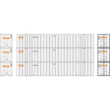Athearn 17314 N Scale 53' Stoughton Intermodal Container Optimodal SNLU 3 Pack #1 - Image 2