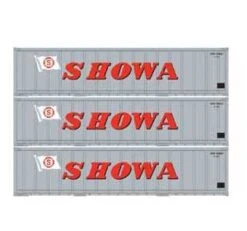 Athearn 17713 N Scale 40' Smooth Side Container SHOWA 3 Pack