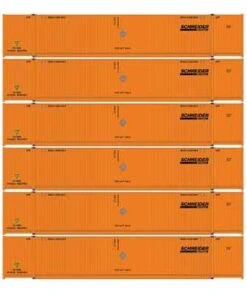 Athearn 18045 N Scale 53' CIMC Intermodal Container Schneider SNLU 6 Pack #2