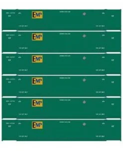 Athearn 18051 N Scale 53' CIMC Intermodal Container EMP EMHU 6 Pack #2