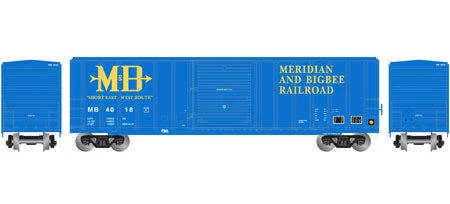 Athearn 24272 N Scale 50' FMC 5347 Boxcar Meridian And Bigbee M&B 4018 - Image 2