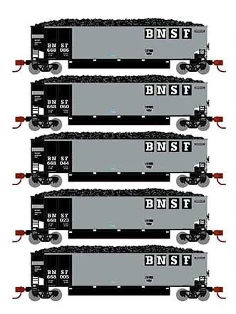 Athearn 25068 N Scale BethGon Coalporter BNSF 5 Pack #2