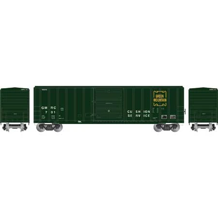 Athearn 25471 N Scale 50' FMC 5347 Boxcar Green Mountain GMRC 701 - Image 2