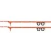 Athearn 26036 HO Scale 53' Container Chassis JB Hunt 2 Pack