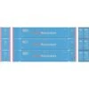 Athearn 26677 HO Scale 53' Jindo Intermodal Container Pacer Stacktrain 3-Pack