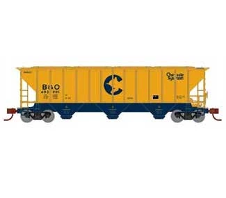 Athearn 27404 N Scale PS 4427 Covered Hopper Chessie System B&O 602901