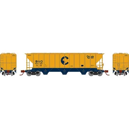 Athearn 27404 N Scale PS 4427 Covered Hopper Chessie System B&O 602901 - Image 2