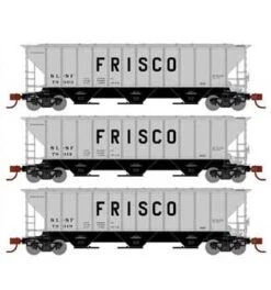 Athearn 27409 N Scale PS 4427 Covered Hopper Frisco SLSF 3 Pack