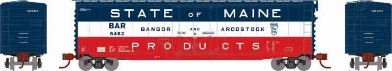 Athearn 2805 N Scale 50' PS-1 Plug Door Boxcar Bangor & Aroostook BAR 6462 - Image 2