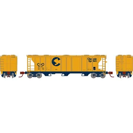 Athearn 28346 N Scale PS-2 2893 Covered Hopper Chessie System B&O 2052 - Image 2