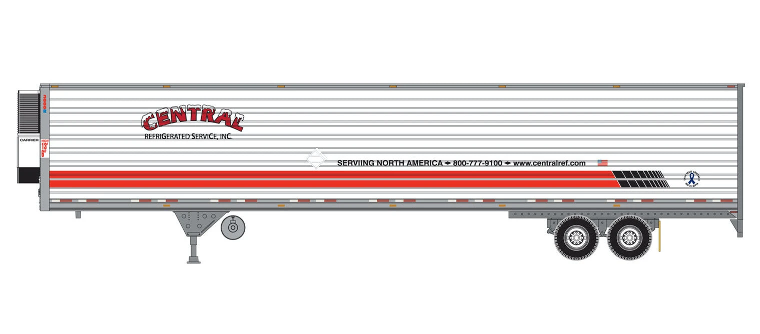 Athearn 28469 HO Scale 53' Reefer Trailer Central #3