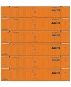 Athearn 28524 HO Scale 53' CIMC Intermodal Container Schneider SNLU 6 Pack #2