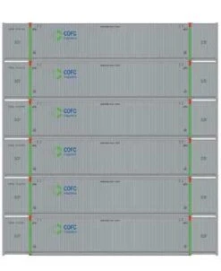 Athearn 28528 HO Scale 53' CIMC Intermodal Container COFC Logistics CFCQ 6 Pack #2